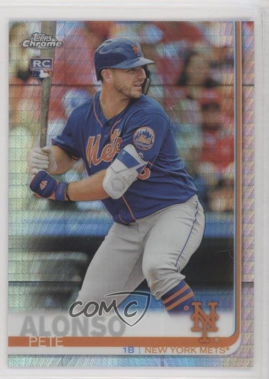 2019 Topps Chrome Prism Refractor Pete Alonso #204 t0q