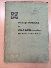 Claas SFB Matador Standard Mähdrescher Montageanweisung K68