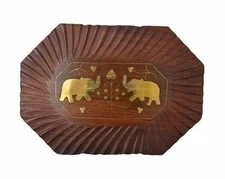 Decorative Handmade Wooden Box Jewelry Trinket Holder Organizer Keepsake Storage