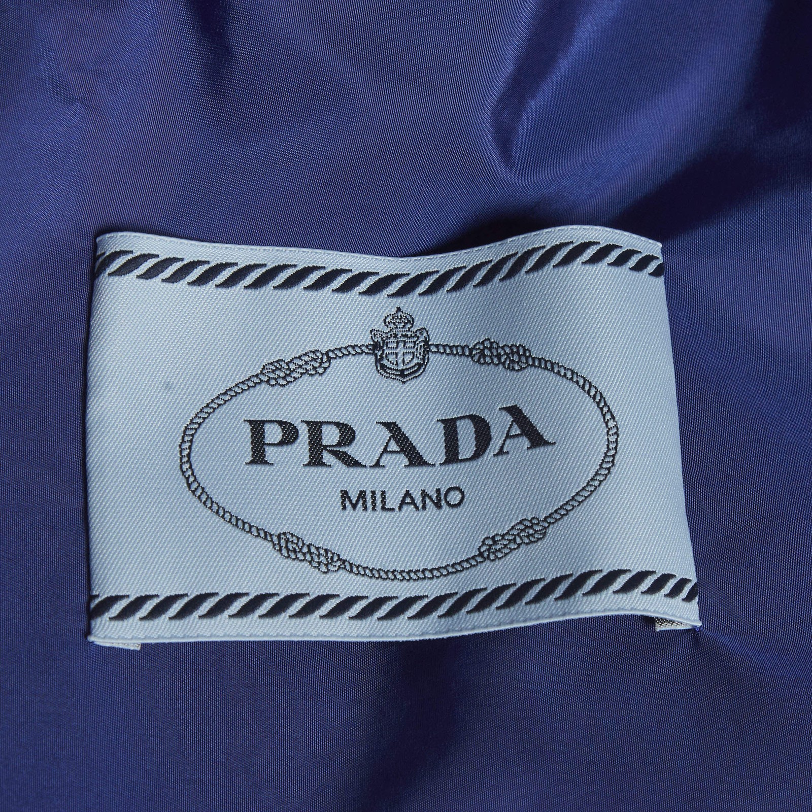 Prada Blue Re Nylon Hooded Windbreaker Jacket XS thumbnail 5