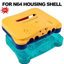 Limited Yellow Blue For N64 Retro Video Game Replacement Housing Shell Transluce