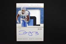 Dyami Brown 2021 National Treasures Rookie Patch Auto /25 #138 North Carolina
