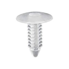 100pcs White Clear Nylon Fender Bumper Splash Shield Body Push Pin Retainer