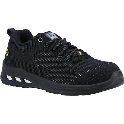 Safety Jogger Eco Fitz S1P schwarz ESD Stahlkappe/Zwischensohle Sicherheit Arbeitstrainer 6,5