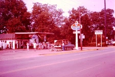 1977 Amoco Gas Station Plains Georgia Slide BK-C