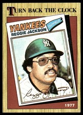 Reggie Jackson 1987 Topps #312 New York Yankees FREE SHIPPING AutographDen