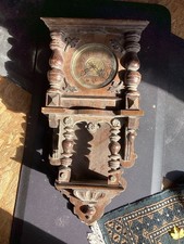 Super German Antique Clock For Restore , Clock Winds ,ticks Etc