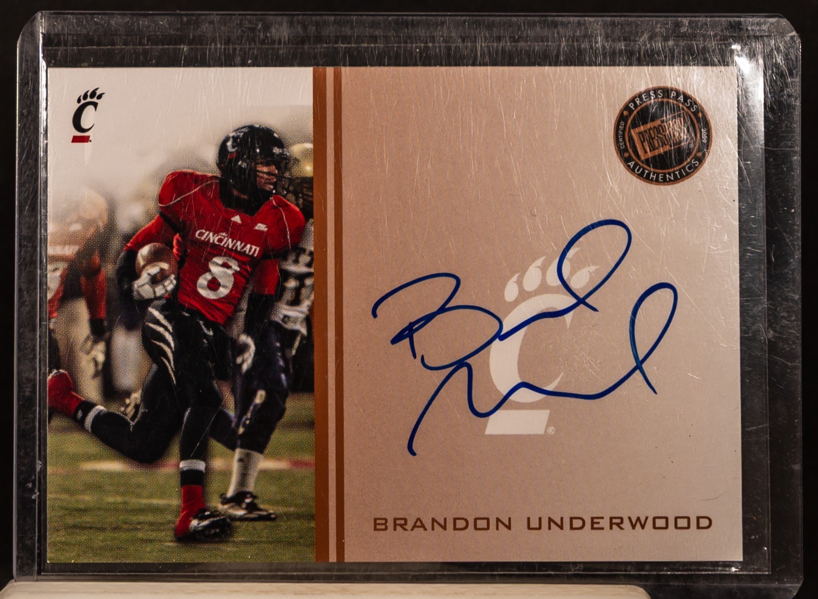 Brandon Underwood Press Pass Signings #PPSBU Base