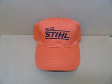 One Team STIHL Ball Cap Truckers Hat Orange/Black Embroidered Brand Logo