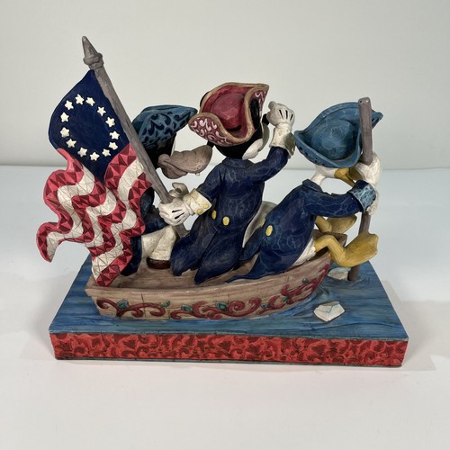Disney Traditions Jim Shore Unstoppable Heroes Crossing Delaware Figurine Used - Picture 14 of 23