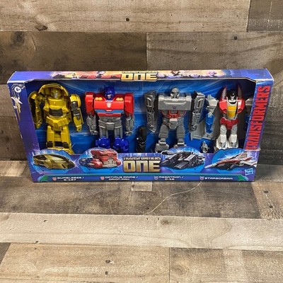 Transformers One Mega Changer 4-Pack Optimus Prime Megatron Bumblebee Starscream