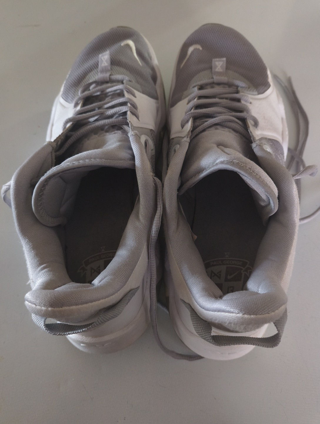 Nike PG5 Bred Men's Basketball Shoes White/Grey Size 11.5 thumbnail 3