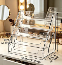 Clear Acrylic Multi-Tier Desktop Organizer St...
