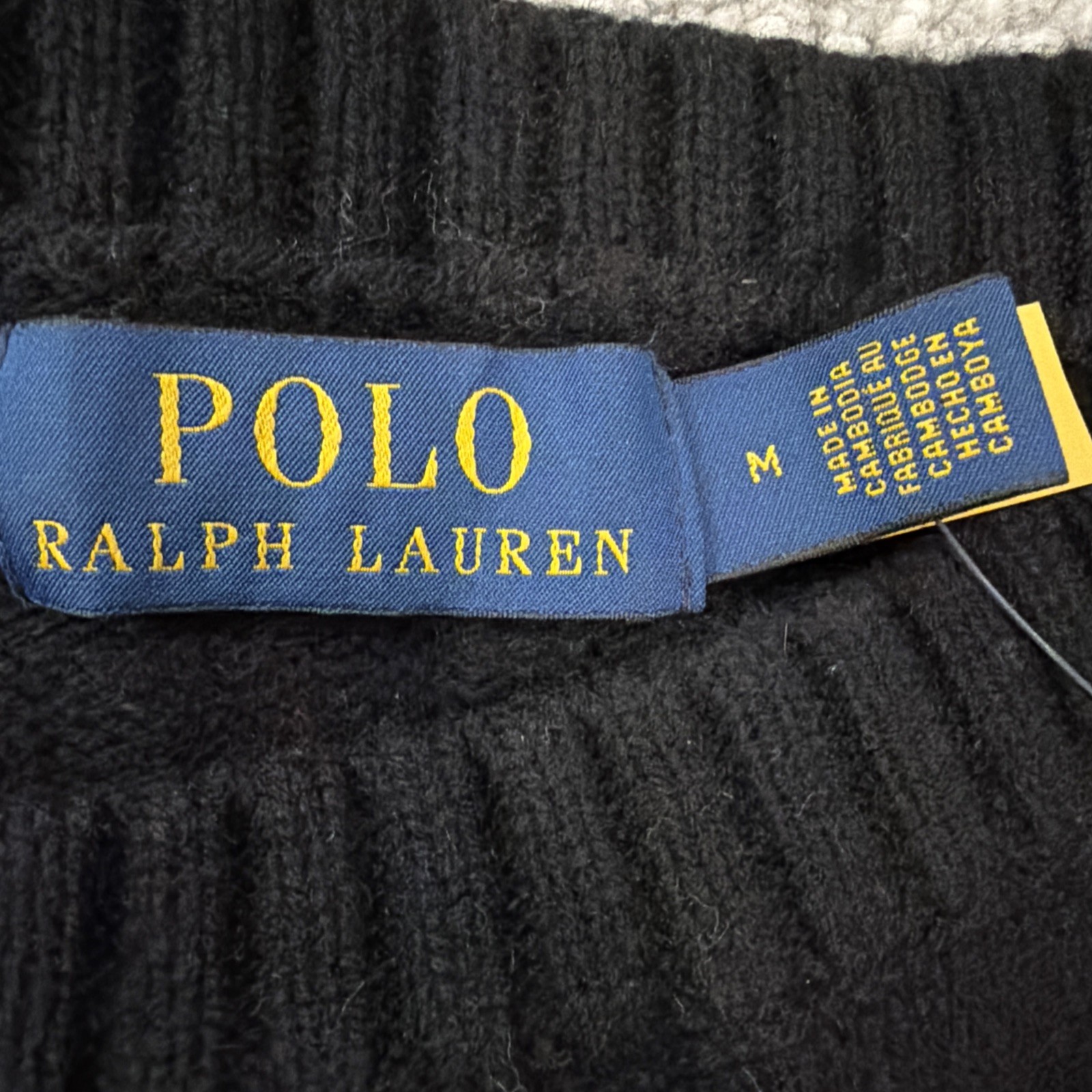 $198 Polo Ralph Lauren Men’s Striped Wool Sweater Red Medium image 9