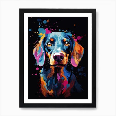 Dod Color splash Pop Art Wandfarbe gerahmt Wandbild Poster Leinwanddruck Bild