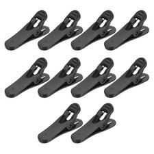 10 Pack Headphone Wire Clip 1.3"x0.31"x0.55" Black