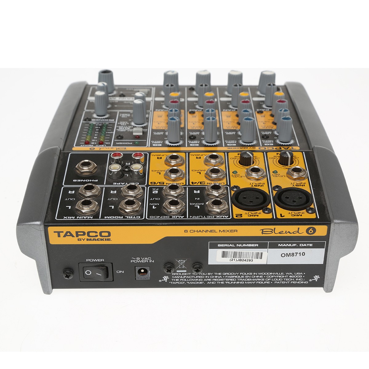 Tapco Blend 6 - 6 Channel Compact Audio Mixer - SKU#1405002