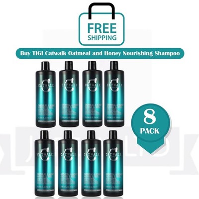 TIGI Catwalk Oatmeal & Honey Shampoo For Dry Damaged Hair 750ml - PACK OF 8