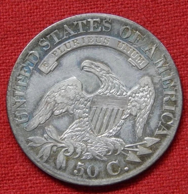 1827 Capped Bust SIlver Half Dollar 50c ~ Free USA Shipping - Image 2 of 4