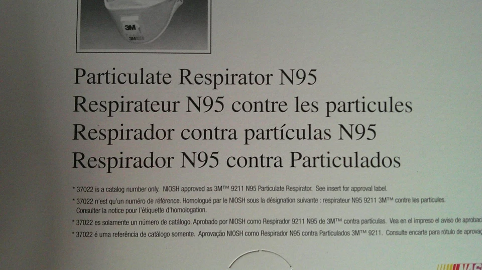 10 EA. 3M 9211+ N95 Particulate Respirator Protection Cool Flow Exhalation Valve - Image 3 of 4