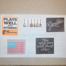 Guitar Stickers Bundle Music Themed Stickers
