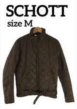 Piumino trapuntato Schott blouson uomo taglia M marrone originale