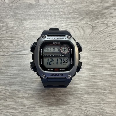 Casio 3484 DW-291H Mens Watch 47mm Gray Dial 200 Illuminator Day Dat (PAP009169)