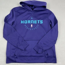 Charlotte Hornets Hoodie Women Extra Large Purple Jordan Basketball Sweatshirt