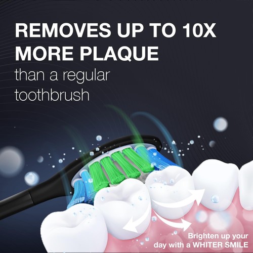 VibroWave Plus Oscillation & Vibration Sonic Electric Toothbrush with 4 Brush... - Picture 6 of 6