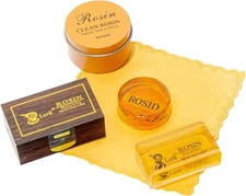 Violin viola cello rosin Twin pack golden and amber in color 