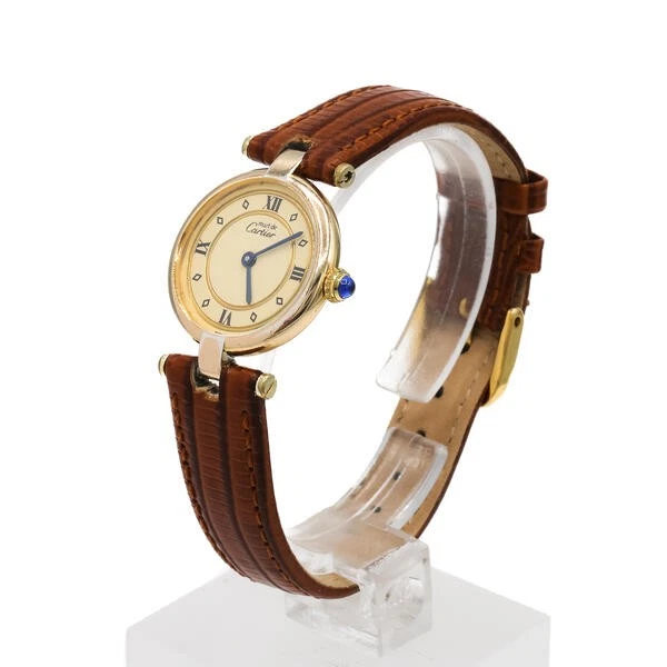Must De Cartier Vendome Tank Vermeil 590004 925 Silber mit Box Sammlerstück - Bild 2 von 4