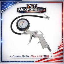 Tire Inflator Pressure Gauge Precise Air Meter With Deflation Valve