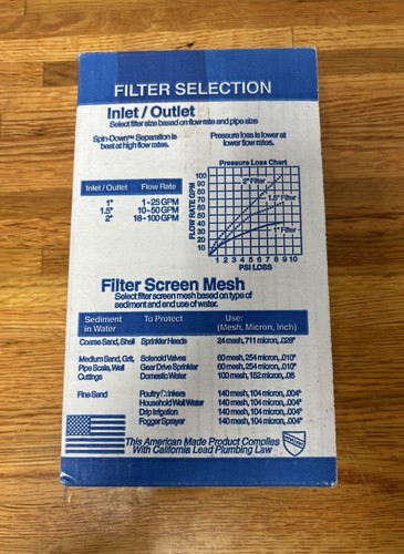 Rusco Spin-Down Filter Sedimentabscheider & Ventil 34-100-F USA - Bild 5 von 6