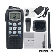 IC-M36 6W 10KM VHF Marine Transceiver IPX7 Floating Walkie Talkie Two Way Radio