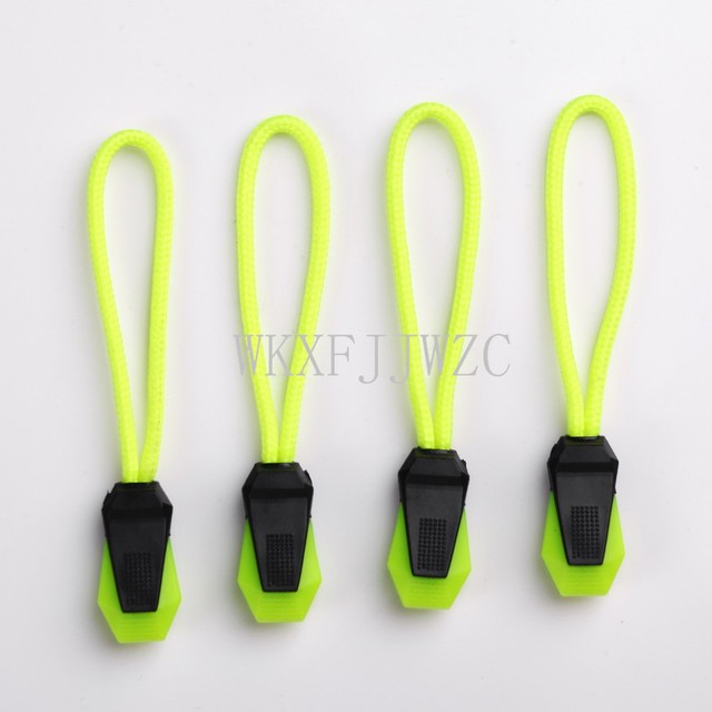 10pcs Green Nylon ZIPPER Pull Cord ZIPPER Tag Replacement ZIPPER Fixe