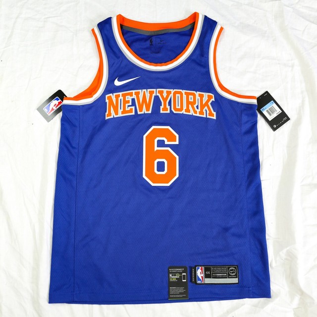 Nike Porzingis New York Knicks Swingman Jersey Away Blue M 44 864495-495 NY Dri | eBay
