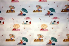 BEACH UMBRELLAS IN TAN FROM MICHAEL MILLER - 100% COTTON FABRIC