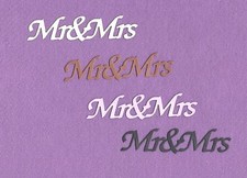 MR.  MRS.  3 wedding die cuts scrapbook cards