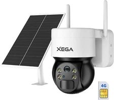 Xega 3G/4G LTE Cellular Security Camera Outdoor Solar Camera Wireless, XEGA-03