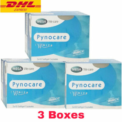 3x Pynocare Whiten Skin, Reduce Dark Spots, Anti-Melasma UV protect 20 capsules