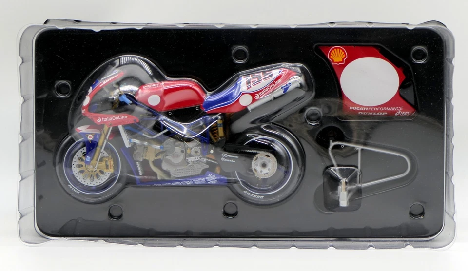 MINICHAMPS 1/12 BEN BOSTROM 2001 DUCATI 996 WSB SUPERBIKE L ET M 122011255 RARE - Photo 2/4