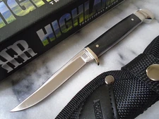 Rough Ryder Highland Mini Bowie Skinner Knife Full Tang Fixed Blade Micarta 2377