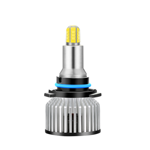 Pair 8-Side 360° 9006 LED Headlight Bulbs High Low Beam Super Bright 6000K White - Picture 11 of 12
