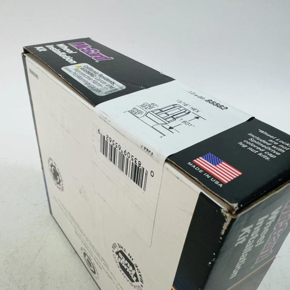 Kit de instalação de roda de rosca McGard 13/16" hexagonal 1/2-20 65562 Jeep CJ e Wrangler - Imagem 4 de 4