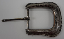 Womens Western Style Silver-Western Style Belt Buckle Rodeo Bronco 2.5" x 2.25"