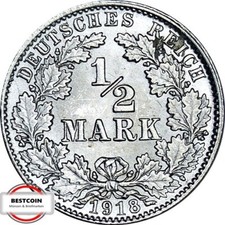 J 16  1/2 Mark KAISERREICH von 1918 D in STG-  10721358