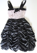 Marc Jacobs Tiered Silk Ruffle Dress rose, pink bodice velvet straps Small size