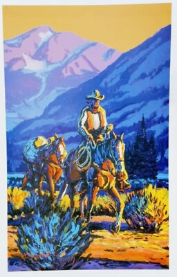 Larry Pirnie print on paper 12 1/2''x18 1/8''  unframed *GREAT PRICE* *FREE SHIP*