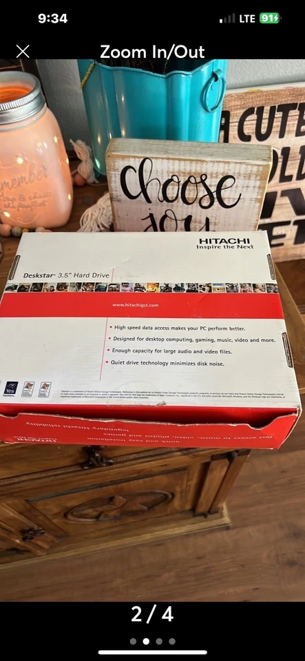 Hitachi 160GB 7200 RPM 3.5" Internal Deskstar SATA Hard Drive -New Retail Sealed - Image 3 of 3