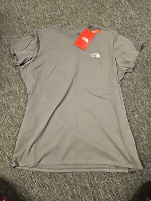 Womens The Nortj Face Grey Pink Standard Fit Redbox Tee New Size Extra Large XL